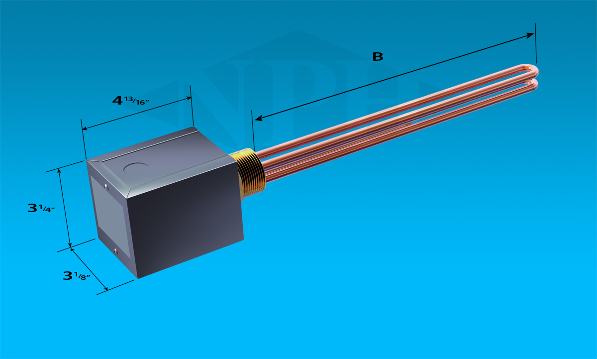 NEMA 1 - 2 NPT-General Purpose Enclosure-2 Elements-No Thermostat